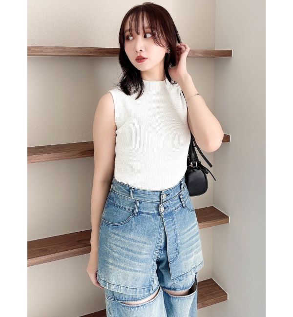 dazzlin「コンパクトノースリニットトップス」|ニット・セーター|