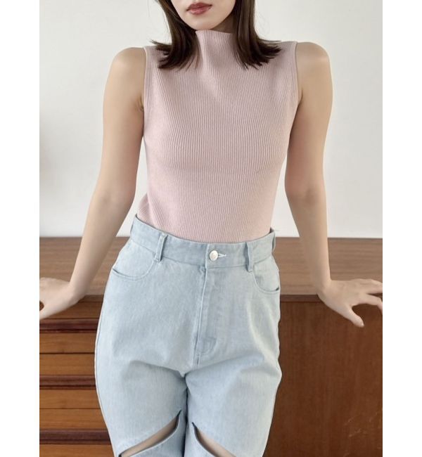 dazzlin「コンパクトノースリニットトップス」|ニット・セーター|