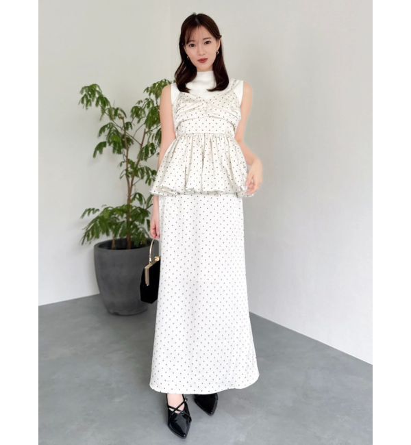 dazzlin「サテンナロースリットスカート」|スカート|