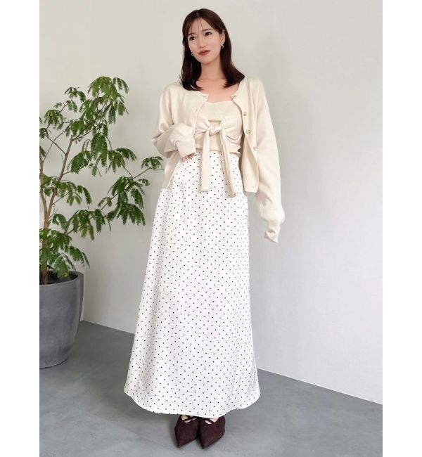 dazzlin「サテンナロースリットスカート」|スカート|