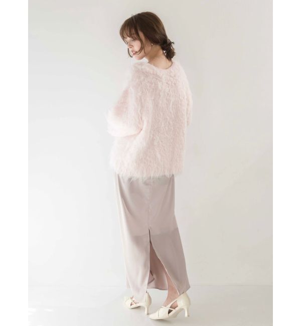 dazzlin「サテンナロースリットスカート」|スカート|