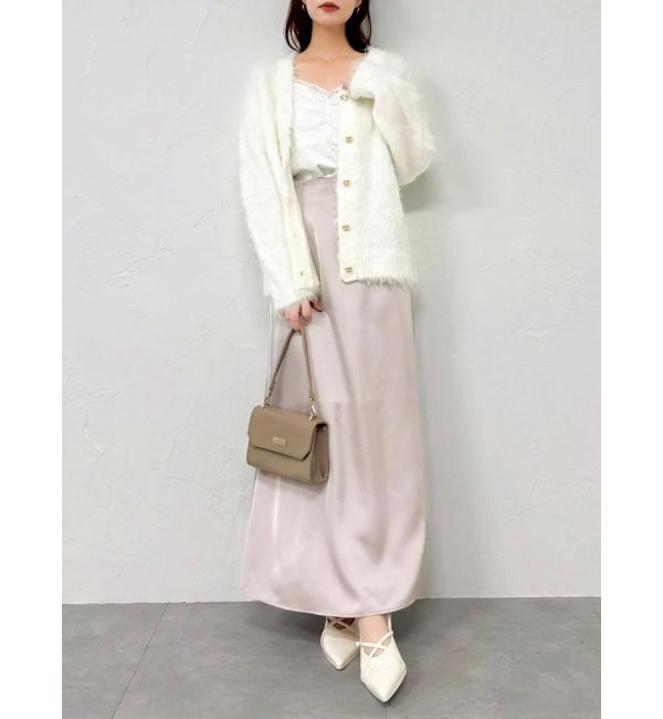 dazzlin「サテンナロースリットスカート」|スカート|