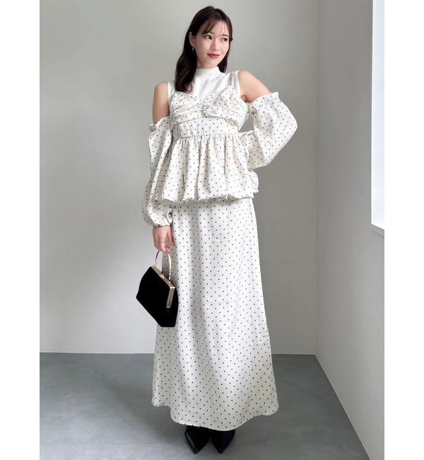 dazzlin「サテンナロースリットスカート」|スカート|