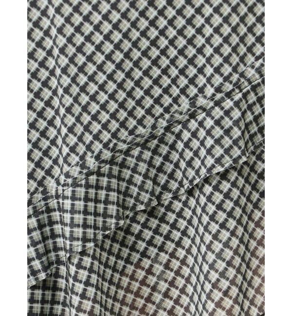 EMODA「ラッフルアシンメトリーミディスカート」|スカート|