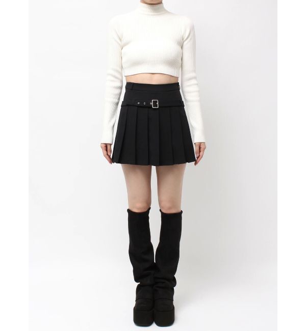 EMODA「ベルトプリーツスカート」|スカート|