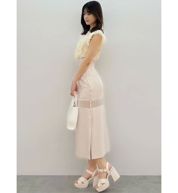 MERCURYDUO「パネルシアー切替ナロースカート」|スカート|