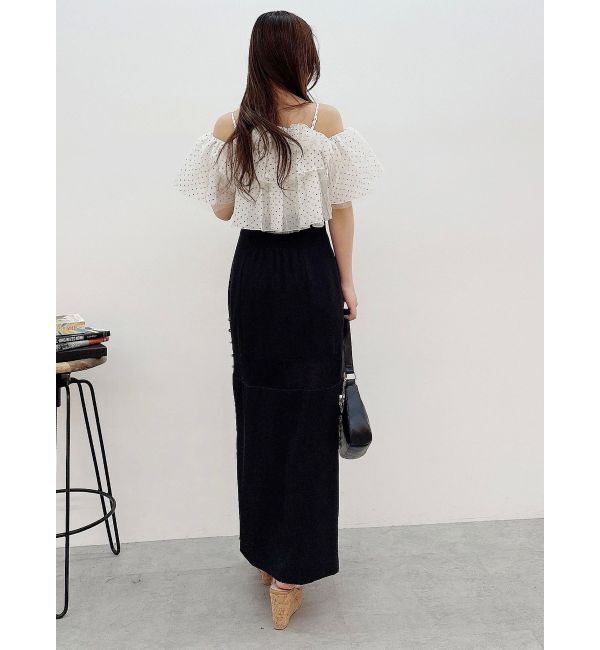 MERCURYDUO「パネルシアー切替ナロースカート」|スカート|