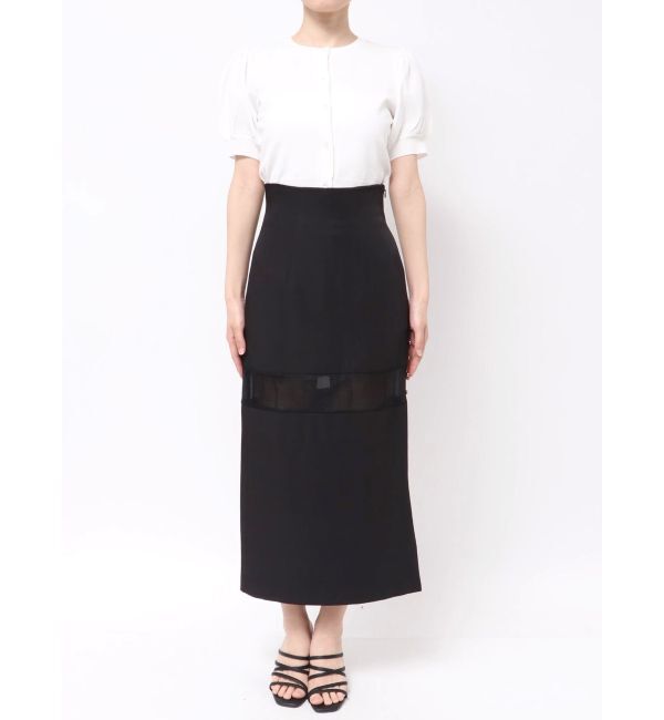 MERCURYDUO「パネルシアー切替ナロースカート」|スカート|