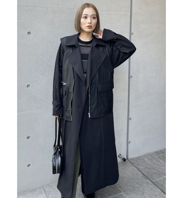 MURUA「ジレレイヤードトレンチコート【マルチウェイ】」|トレンチコート|
