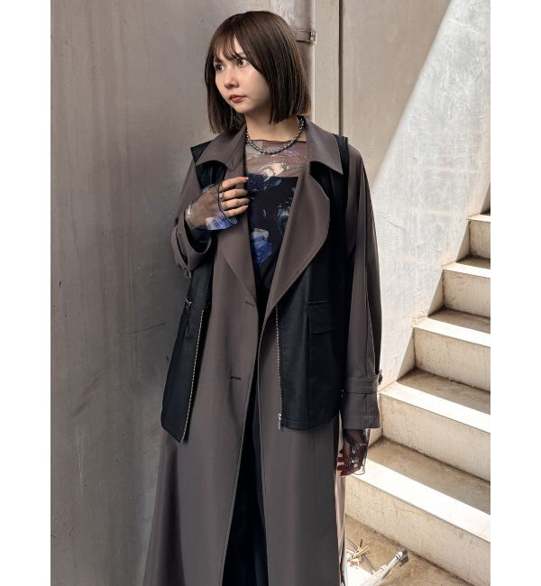 MURUA「ジレレイヤードトレンチコート【マルチウェイ】」|トレンチコート|