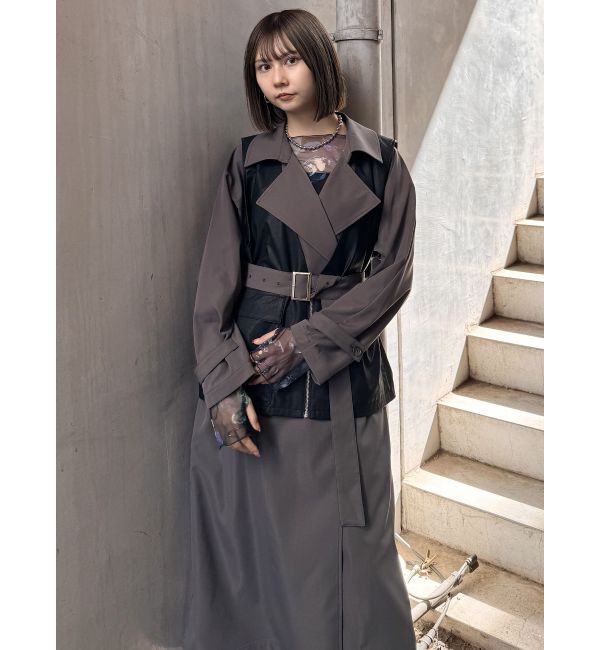 MURUA「ジレレイヤードトレンチコート【マルチウェイ】」|トレンチコート|