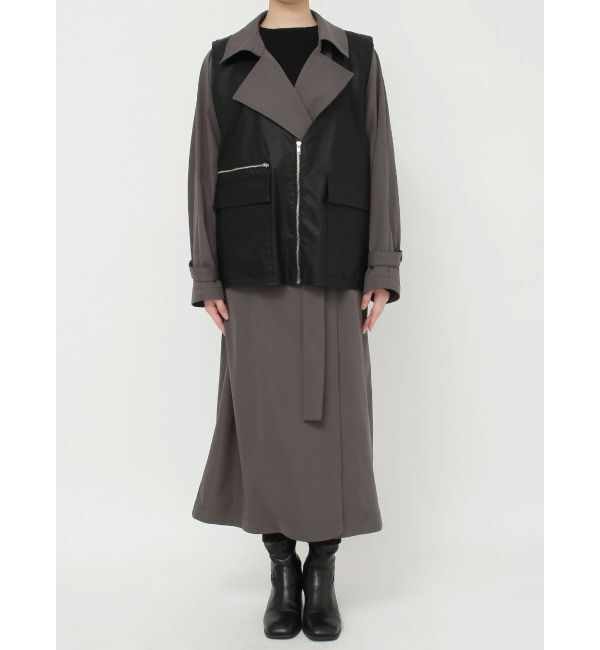MURUA「ジレレイヤードトレンチコート【マルチウェイ】」|トレンチコート|
