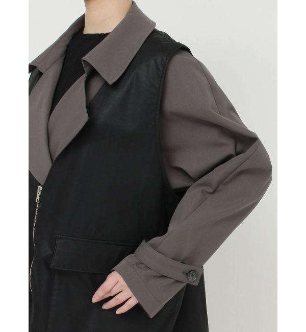 MURUA「ジレレイヤードトレンチコート【マルチウェイ】」|トレンチコート|