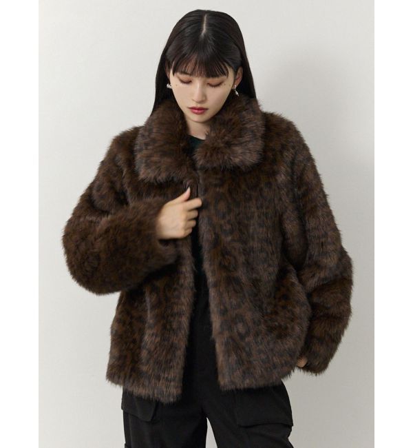 MURUA「レオパードフェイクファーコート」|その他|