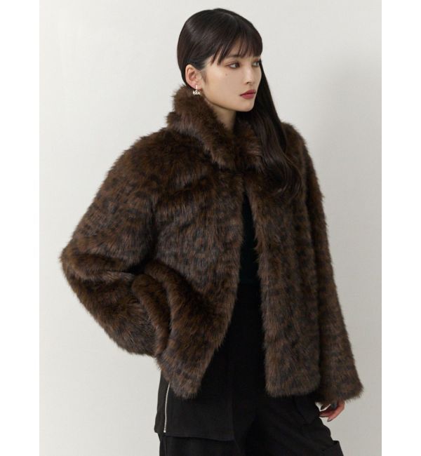 MURUA「レオパードフェイクファーコート」|その他|