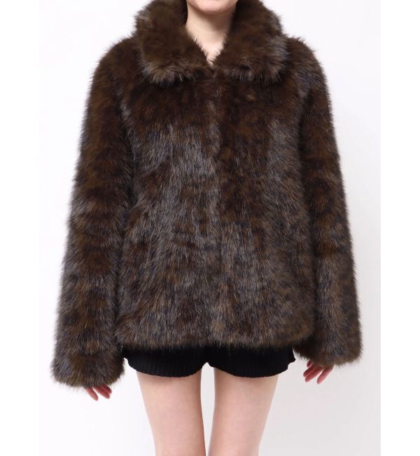 MURUA「レオパードフェイクファーコート」|その他|