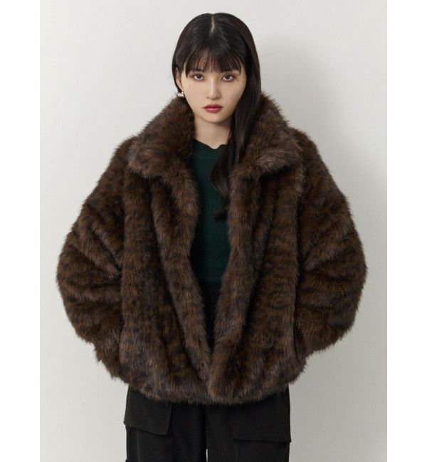 MURUA「レオパードフェイクファーコート」|その他|