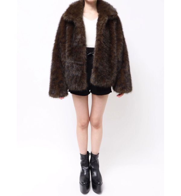 MURUA「レオパードフェイクファーコート」|その他|