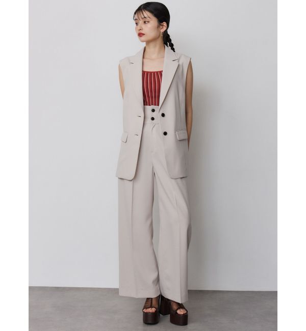 MURUA「ハイウエストセンプレワイドパンツ【セットアップ着用可】」|その他|