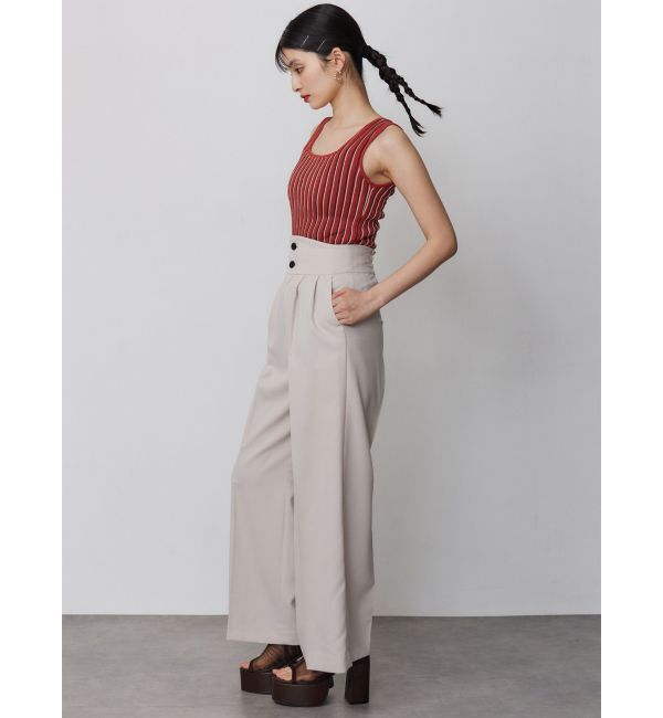 MURUA「ハイウエストセンプレワイドパンツ【セットアップ着用可】」|その他|
