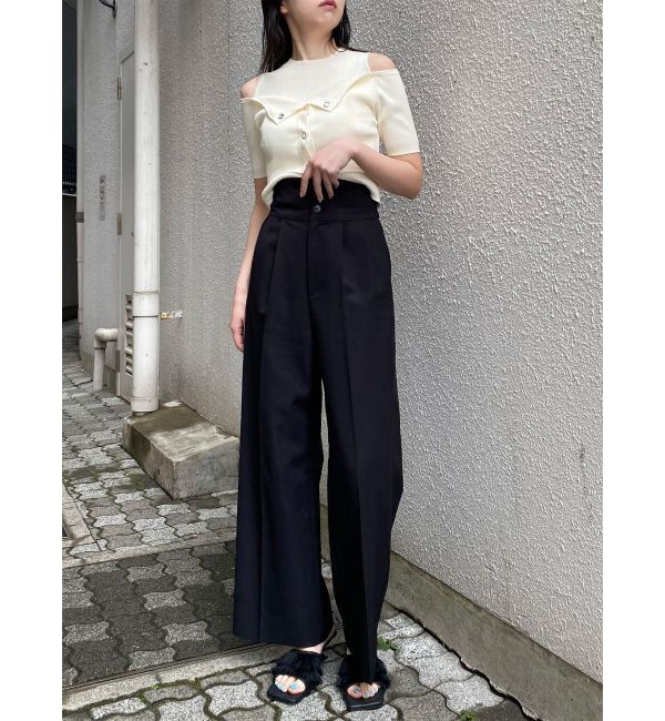 MURUA「ハイウエストセンプレワイドパンツ【セットアップ着用可】」|その他|