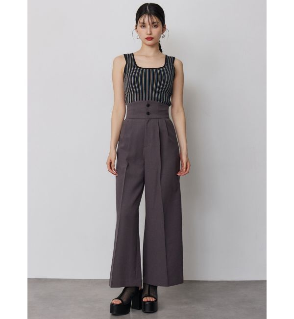 MURUA「ハイウエストセンプレワイドパンツ【セットアップ着用可】」|その他|