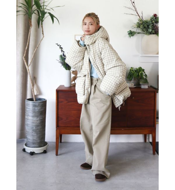 Ungrid「フードデザインダウン」|ダウン|