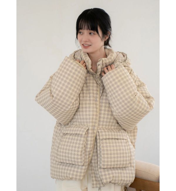 Ungrid「フードデザインダウン」|ダウン|