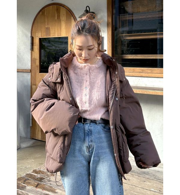 Ungrid「フードデザインダウン」|ダウン|