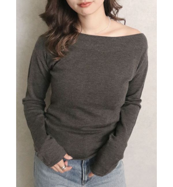 Ungrid「ギャザーデザインフィトニット」|ニット・セーター|