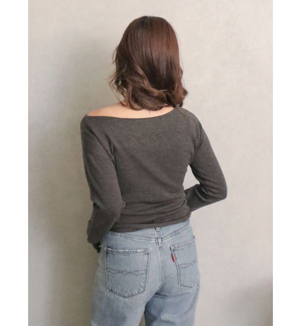 Ungrid「ギャザーデザインフィトニット」|ニット・セーター|