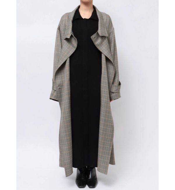 LAGUNAMOON「チェックオーバーコート」|チェスターコート|