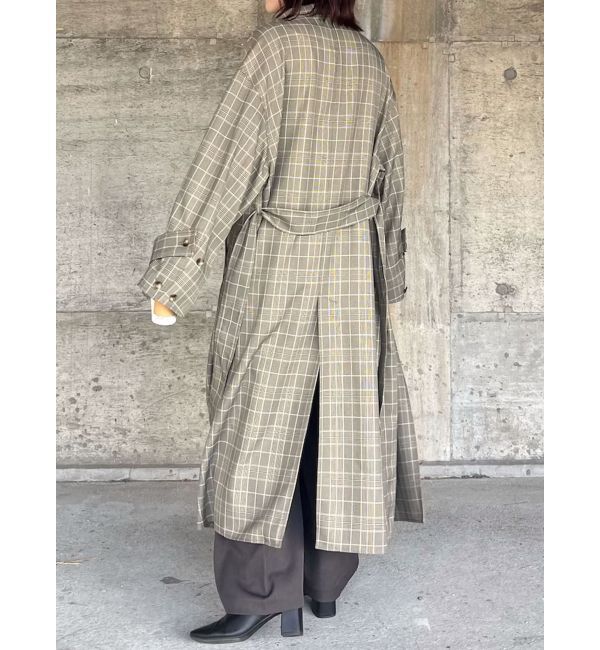 LAGUNAMOON「チェックオーバーコート」|チェスターコート|