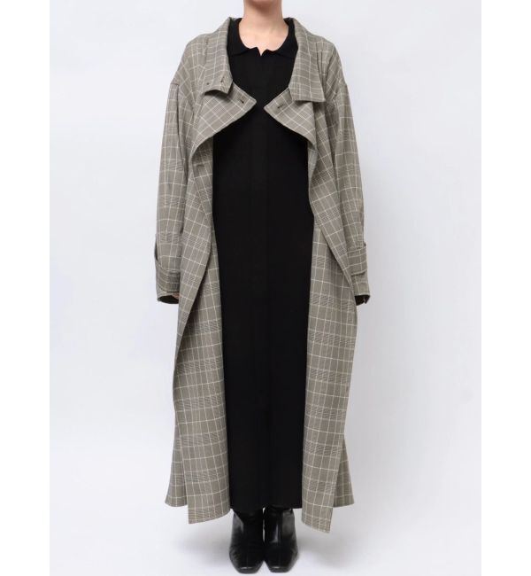 LAGUNAMOON「チェックオーバーコート」|チェスターコート|
