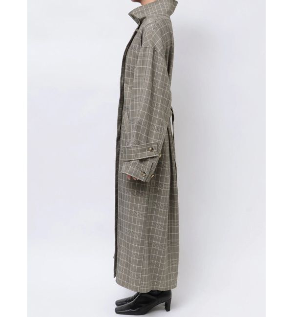 LAGUNAMOON「チェックオーバーコート」|チェスターコート|