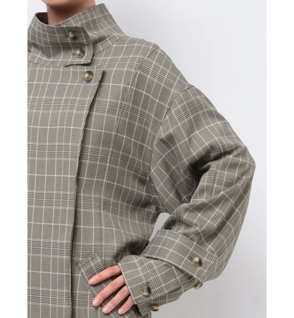 LAGUNAMOON「チェックオーバーコート」|チェスターコート|