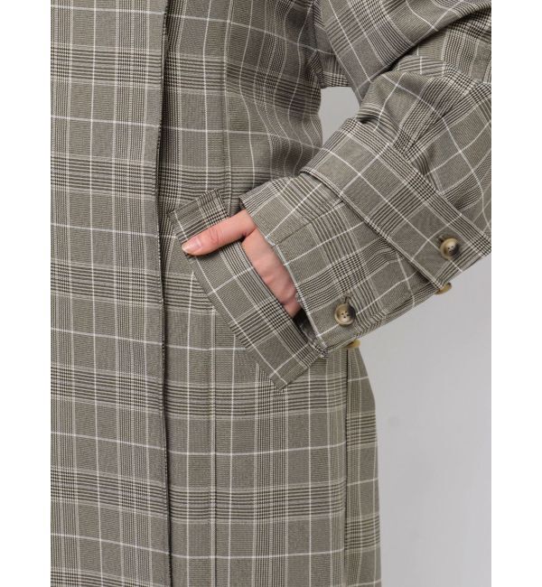 LAGUNAMOON「チェックオーバーコート」|チェスターコート|