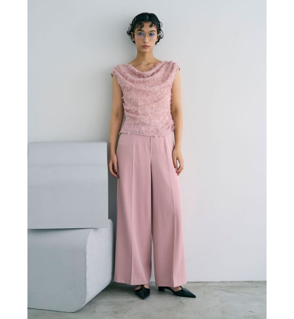 LAGUNAMOON「カットジャガードドレープブラウス」|シャツ・ブラウス|