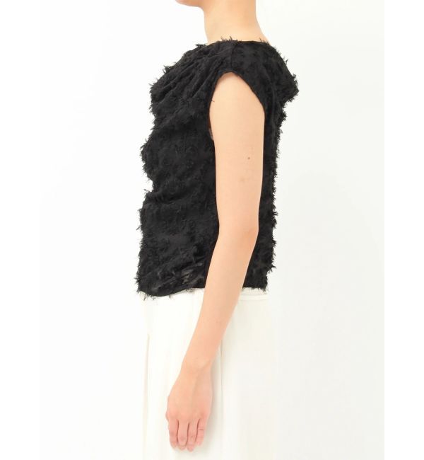 LAGUNAMOON「カットジャガードドレープブラウス」|シャツ・ブラウス|