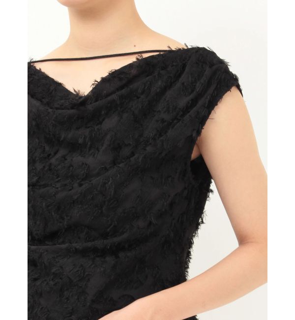 LAGUNAMOON「カットジャガードドレープブラウス」|シャツ・ブラウス|