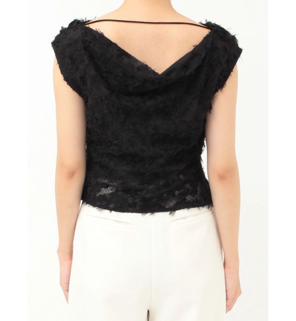 LAGUNAMOON「カットジャガードドレープブラウス」|シャツ・ブラウス|