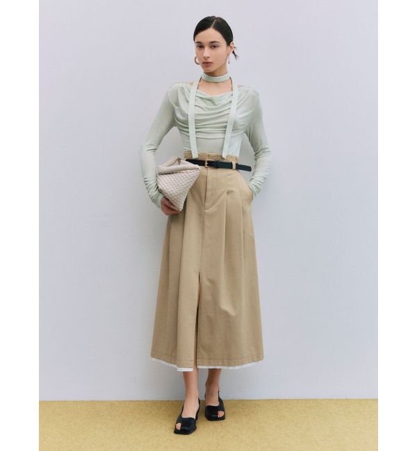 LAGUNAMOON「スリットチノスカート」|スカート|