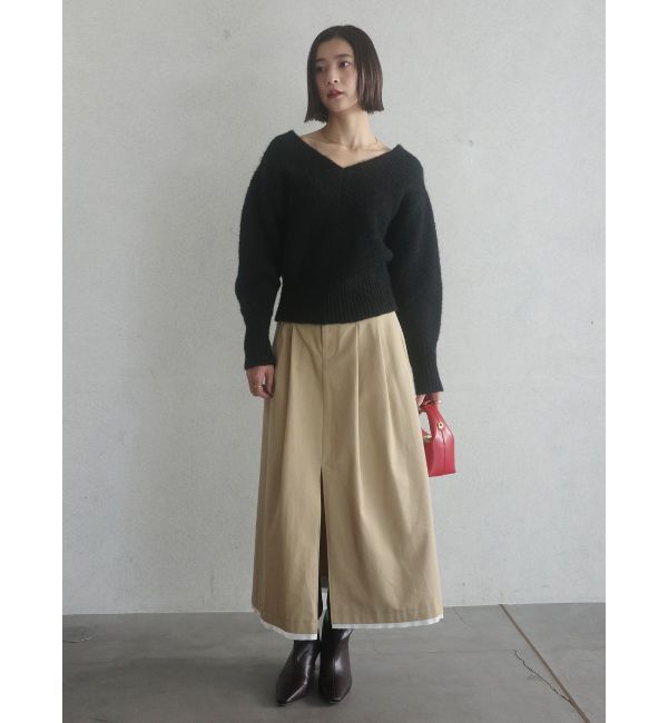 LAGUNAMOON「スリットチノスカート」|スカート|