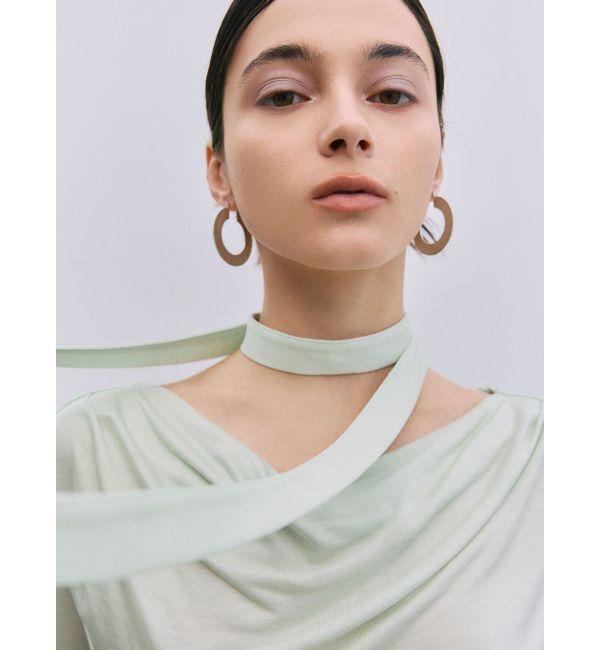 LAGUNAMOON「ドレープボウタイカットトップス」|Tシャツ・カットソー|