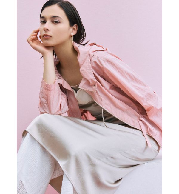 LAGUNAMOON「ハンマーサテンラペルキャミワンピース」|ワンピース|