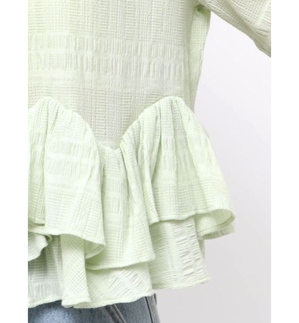 LAGUNAMOON「ボウタイボリュームヘムブラウス」|シャツ・ブラウス|