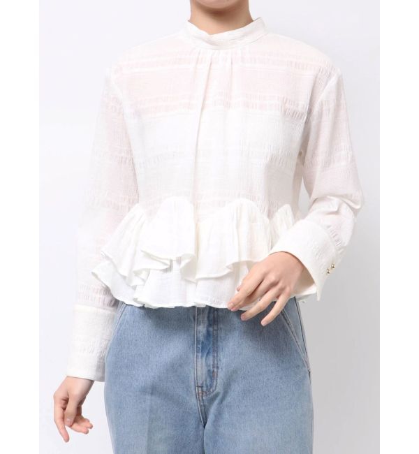LAGUNAMOON「ボウタイボリュームヘムブラウス」|シャツ・ブラウス|