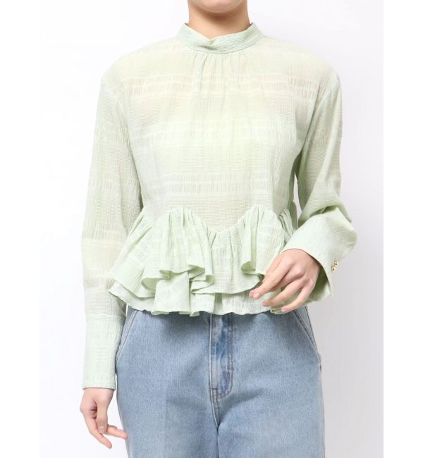 LAGUNAMOON「ボウタイボリュームヘムブラウス」|シャツ・ブラウス|