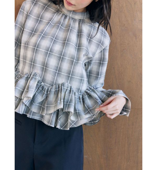 LAGUNAMOON「ボウタイボリュームヘムブラウス」|シャツ・ブラウス|