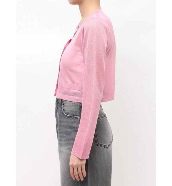 LAGUNAMOON「メタルボタンシアーニットカーディガン」|カーディガン|